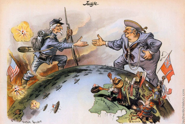John Bull and Uncle Sam, c. 1900